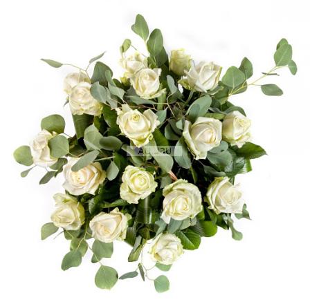 Bouquet White roses by the piece